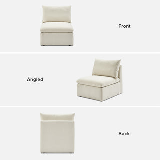 Macy Armless Storage Seat, Oat [2nd Gen]