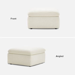 Macy Ottoman with Storage, Oat [2nd Gen]