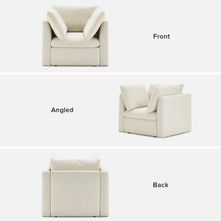 Macy Armchair with Storage, Oat [2nd Gen]