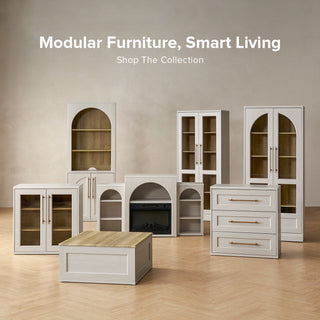 white dresser with hutch Blake 3 Drawer Dresser with Hutch, White Oak