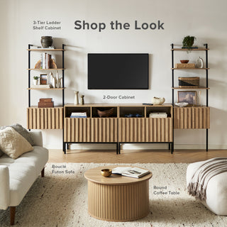 Norwin 3-Tier Ladder Shelf Cabinet