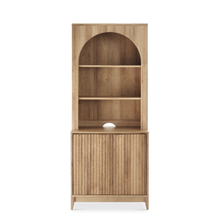 Brooklyn Hutch Cabinet in Golden Oak, single unit shown front on