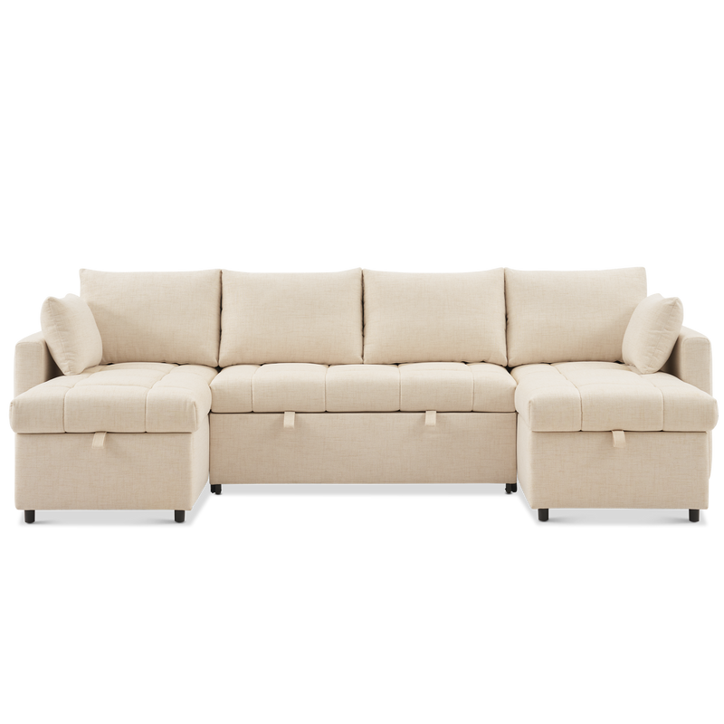 SleepStash 6-Seat U-Shaped Sofa Bed