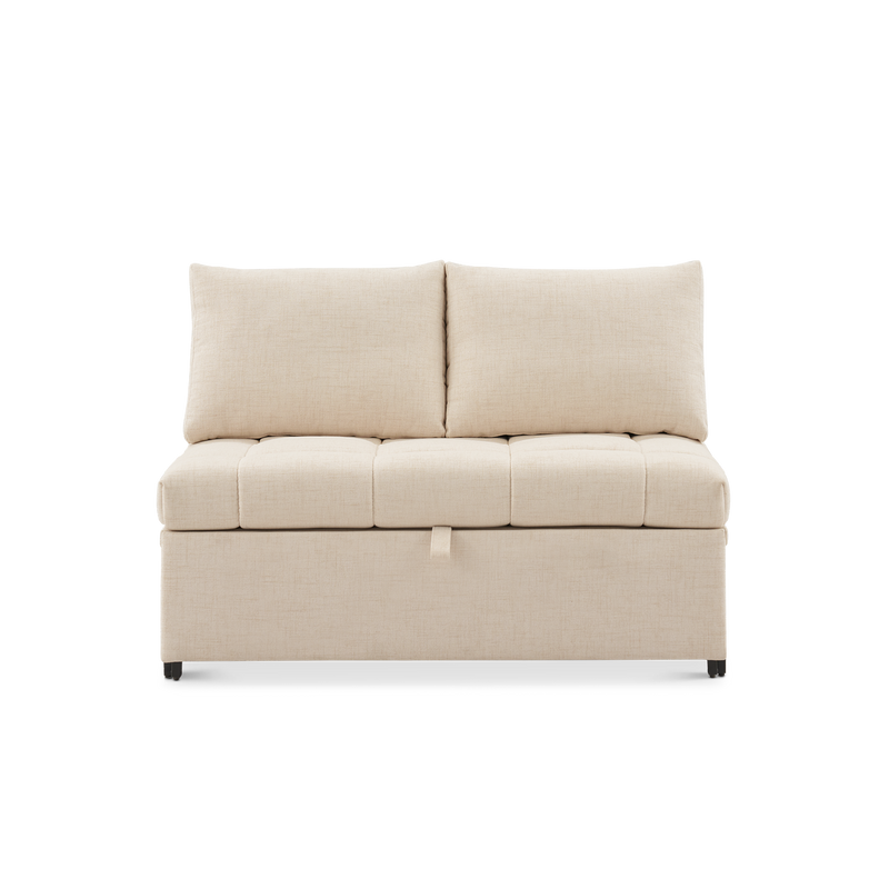 SleepStash 2 Seater Armless Storage Sofa