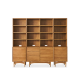 Retrovie Mid-Century Modern 20"-119" Modular Bookcase