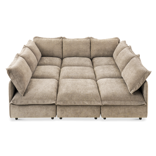 Qoosh 9-Seat Cloud Pit Sectional