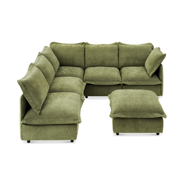 Qoosh 6-Seat L-Shaped Cloud Sofa