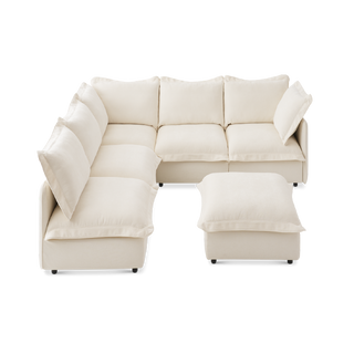 Qoosh 6-Seat L-Shaped Cloud Sofa
