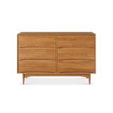 Retrovie Mid-Century Modern 6-Drawer Dresser