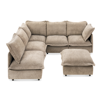 Qoosh 6-Seat L-Shaped Cloud Sofa