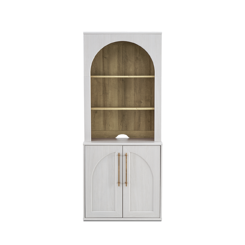 Blake Modular Storage Cabinet with Hutch Arched