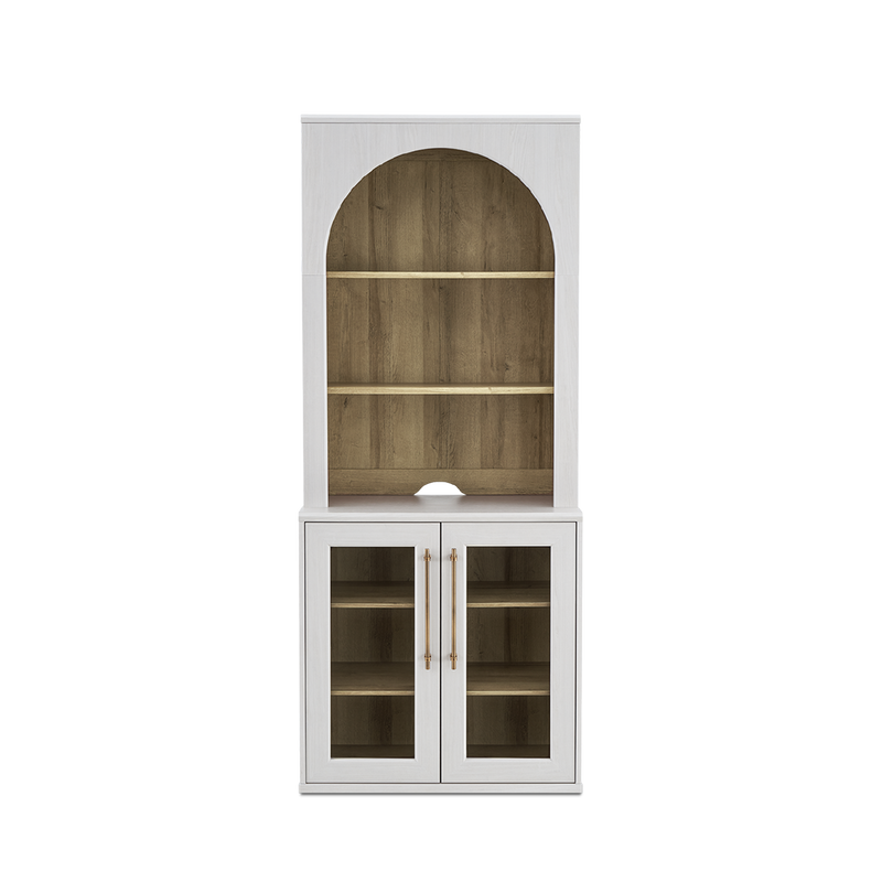 Blake Modular Storage Cabinet with Hutch Acrylic