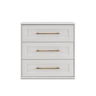 Blake 3 Drawer Dresser, White Oak Single