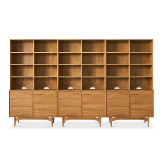 Retrovie Mid-Century Modern 20"-119" Modular Bookcase