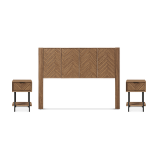 Axis 3-Piece Bedroom Set (Headboard, Nightstands)