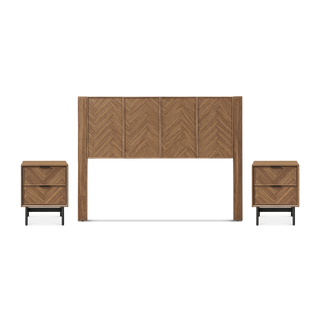 Axis 3-Piece Bedroom Set (Headboard, Nightstands)