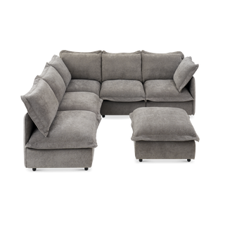 Qoosh 6-Seat L-Shaped Cloud Sofa