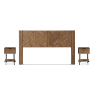 Axis 3-Piece Bedroom Set (Headboard, Nightstands)