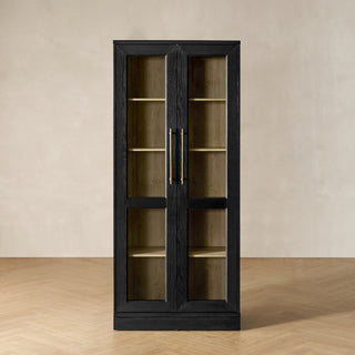 Blake Tall Acrylic Display Cabinet Angular