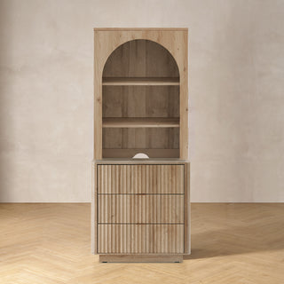 Brooklyn Hutch Dresser (Golden Oak)