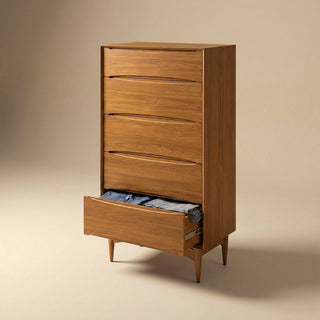 Retrovie Mid-Century Modern 5-Drawer Dresser