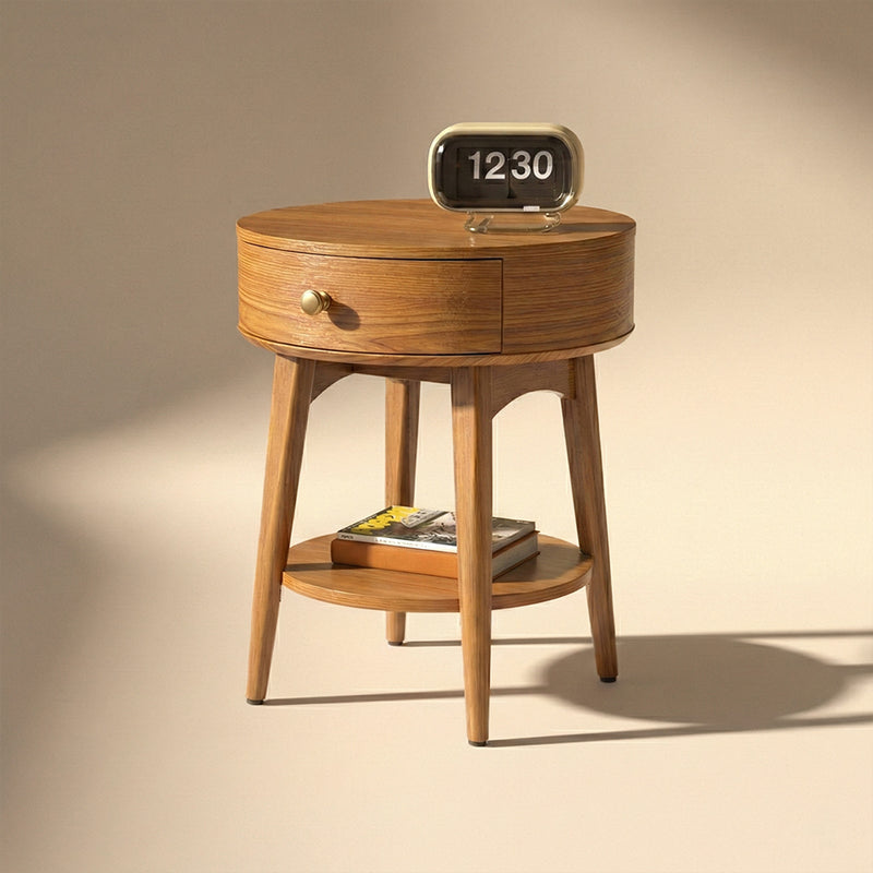 Retrovie Mid-Century Modern Round Side Table