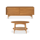 59" TV Stand + 31" Round Coffee Table