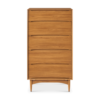 Retrovie Mid-Century Modern 5-Drawer Dresser