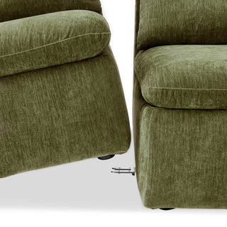 Macy 4 Seats Modular Sectional Sofa with Fully Removable Covers, Large Storage (Moss Green Chenille)