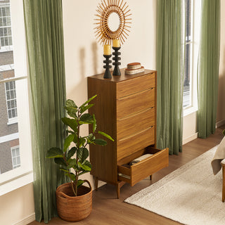 Retrovie Mid-Century Modern 5-Drawer Dresser