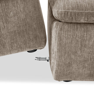 Macy 5 Seats Modular Sectional Sofa with Fully Removable Covers, Large Storage (Taupe Chenille)