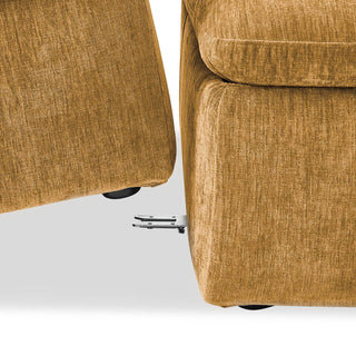 Macy 7 Seats Modular Sectional Sofa with Fully Removable Covers, Large Storage (Ochre Yellow Chenille)