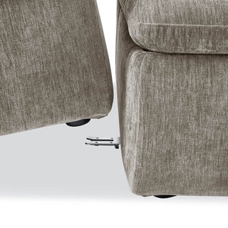 Macy Pit-sectional Sofa, Keystone Gray Chenille