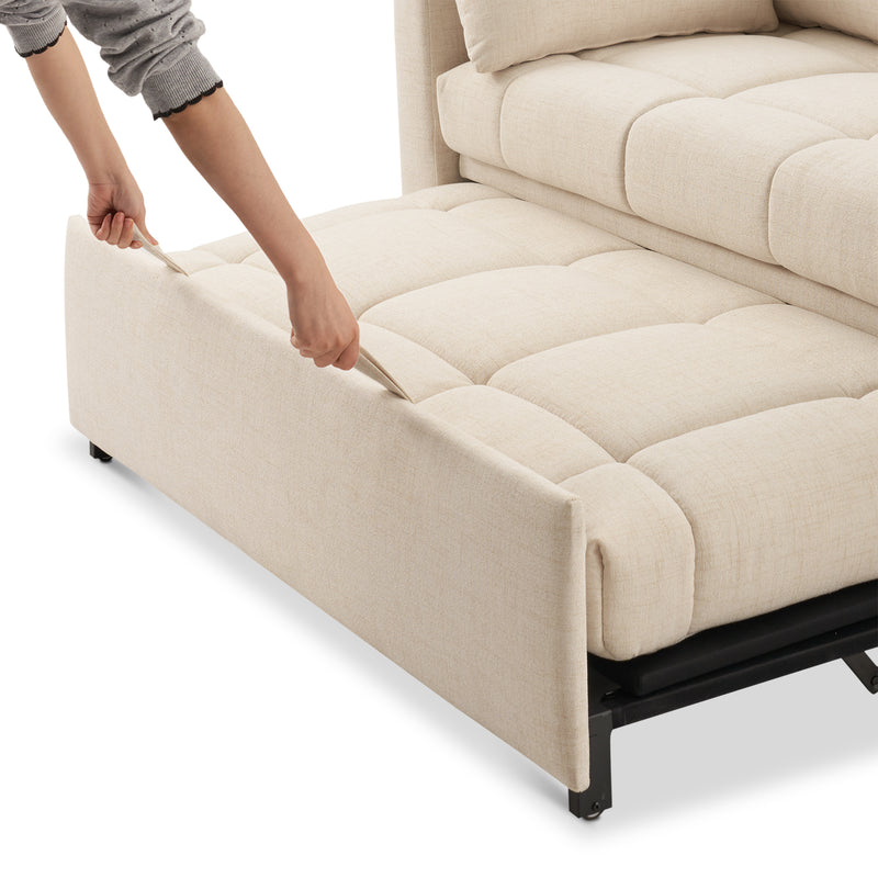 SleepStash 2 Seater Armless Pull-Out Sleeper