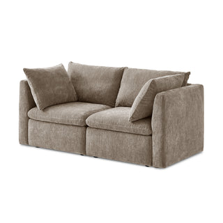 Macy Loveseat with Storage, Keystone Gray Chenille