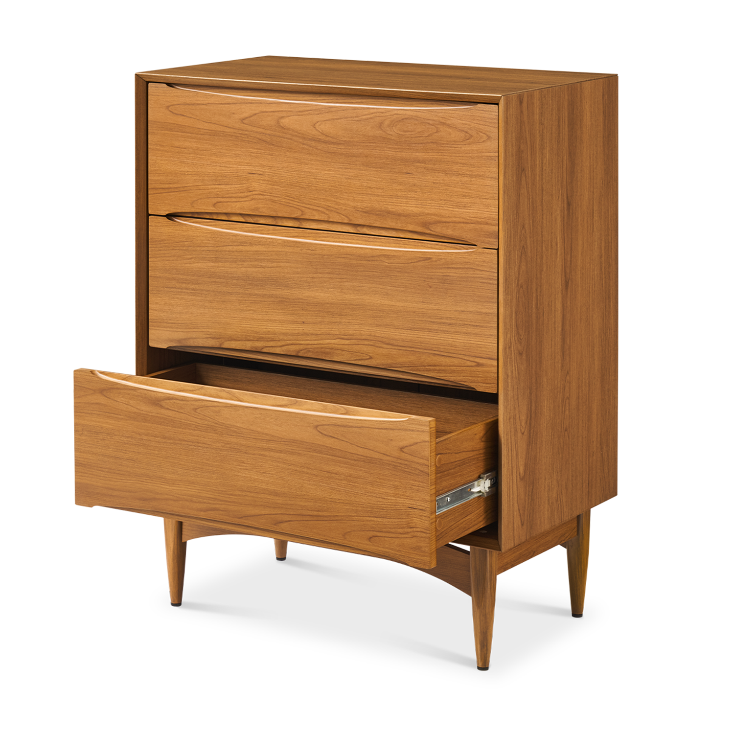 3 drawer dresser mid century modern Retrovie Mid-Century Modern 3-Drawer Dresser