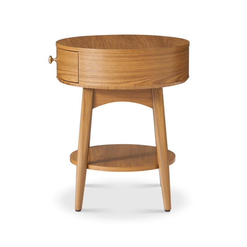 Retrovie Mid-Century Modern Round Side Table