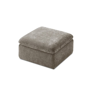 Macy Ottoman with Storage, Keystone Gray Chenille