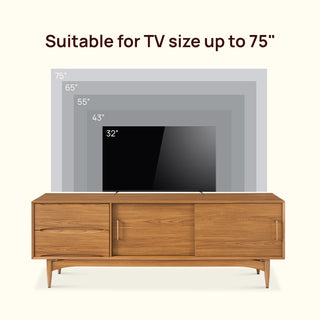 Retrovie Mid-Century Modern 67" TV Console