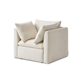Macy Armchair with Storage, Alpine Beige Chenille