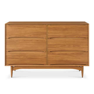 Retrovie Mid-Century Modern 6-Drawer Dresser
