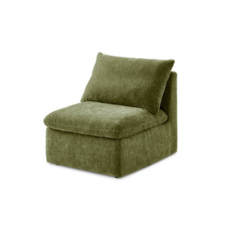 Macy Armchair with Storage, Moss Green Chenille