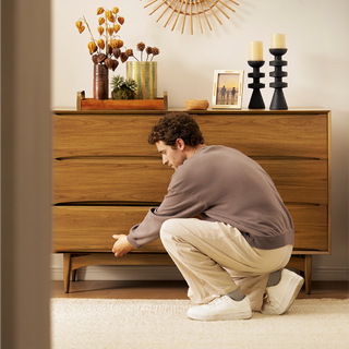 Retrovie Mid-Century Modern 6-Drawer Dresser
