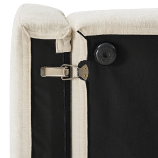 Macy Armchair with Storage, Alpine Beige Chenille