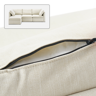 Macy Washable Slipcover Only (4 Seats), Oat