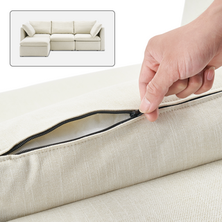 Macy Washable Slipcover Only (4 Seats), Oat
