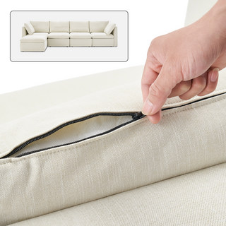Macy Washable Slipcover Only (5 Seats), Oat