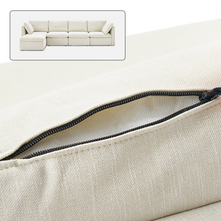 Macy Washable Slipcover Only (5 Seats), Oat