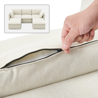 Macy Washable Slipcover Only (5 Seats), Oat