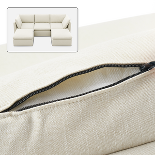 Macy Washable Slipcover Only (5 Seats), Oat